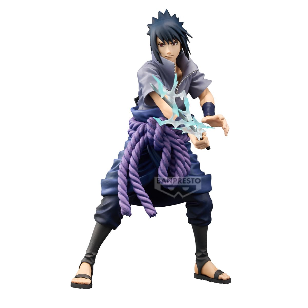 Banpresto Naruto Sasuke Special Edition figure, front view illustrating iconic pose for display