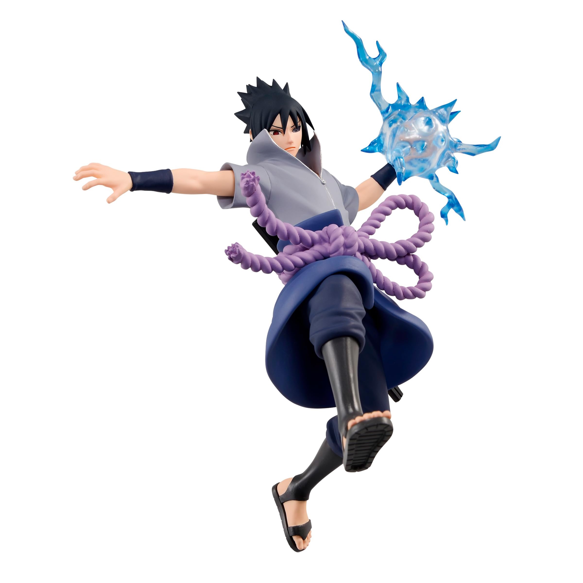 Banpresto Naruto Shippuden Effectreme Sasuke, battle stance, dramatic pose for action-packed Naruto displays.