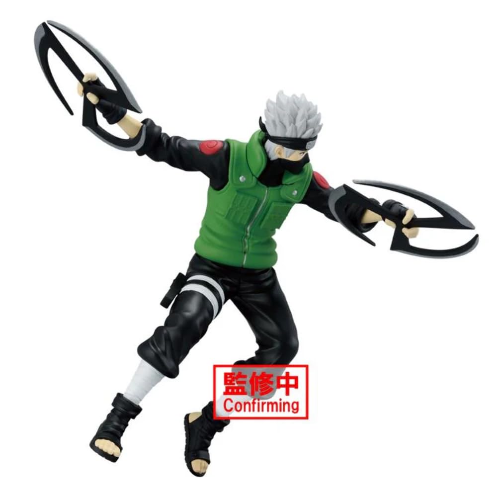 Banpresto Narutop99 Kakashi for desk display and storytelling.