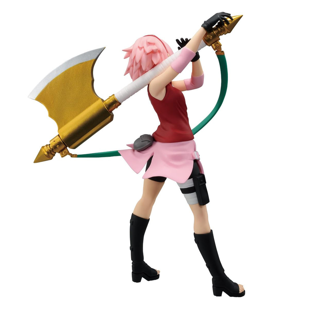 Box packaging showing licensed Bandai Namco label for Sakura figure.