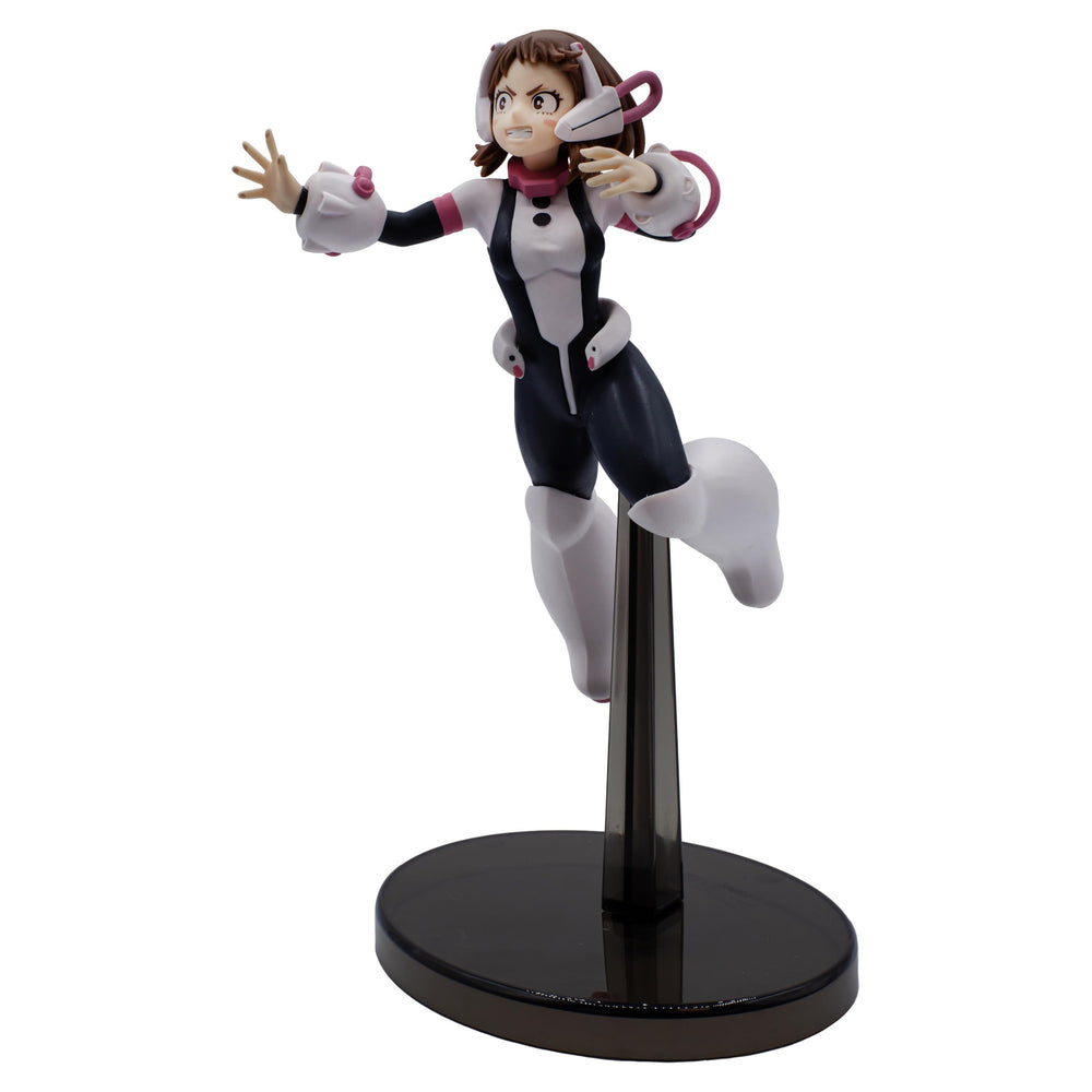 Banpresto Ochaco Uraraka vol.32 figure in dynamic pose for shelf display.