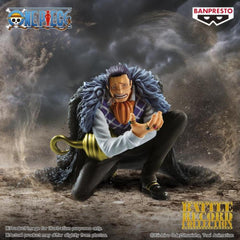 Banpresto One Piece Crocodile diorama-ready figure for shelves.
