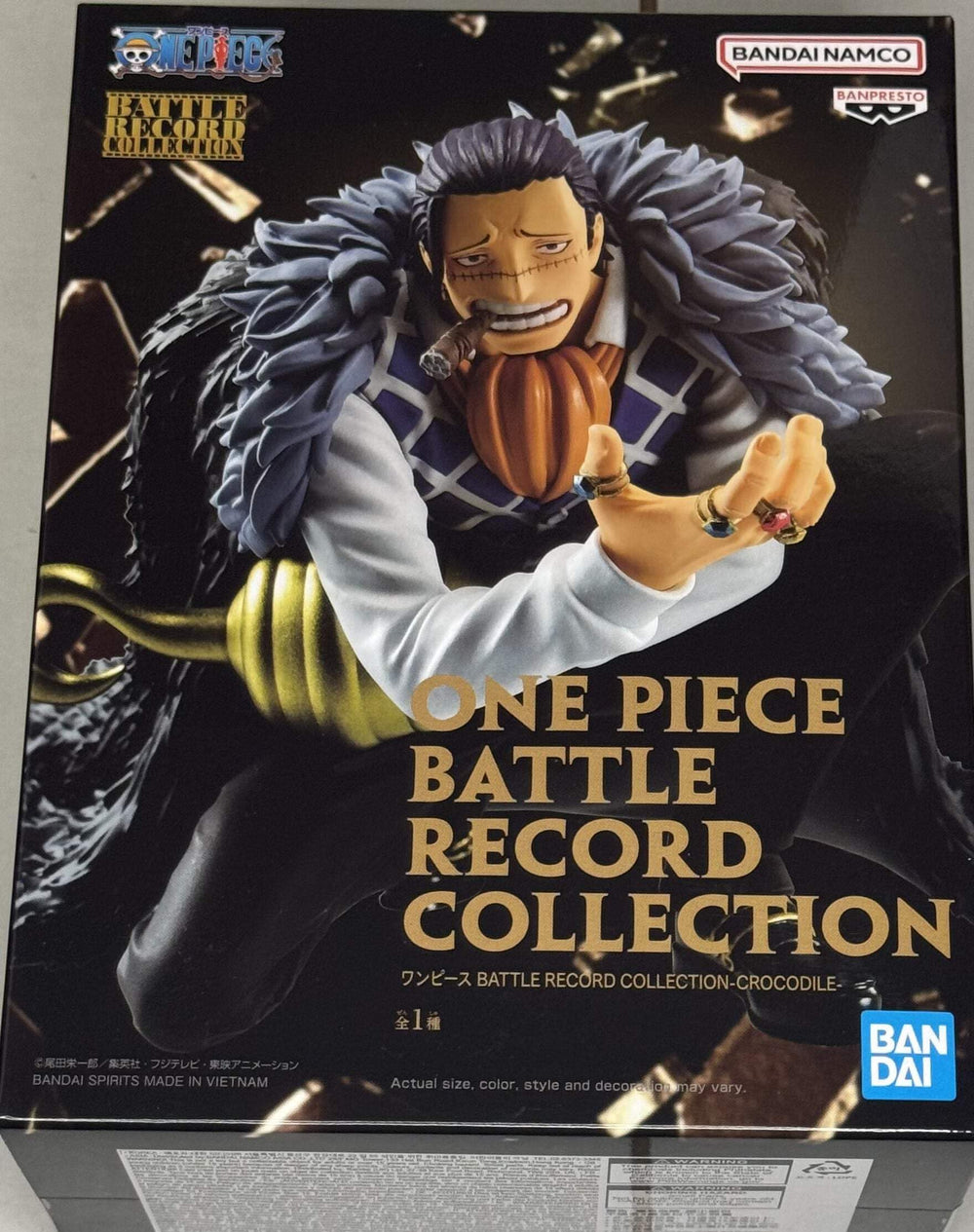 Banpresto One Piece Crocodile front view for eye-catching display.