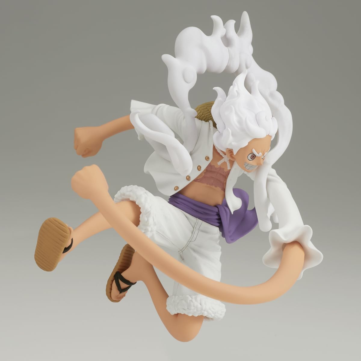 Banpresto One Piece Gear 5 Luffy display-stand-ready design.