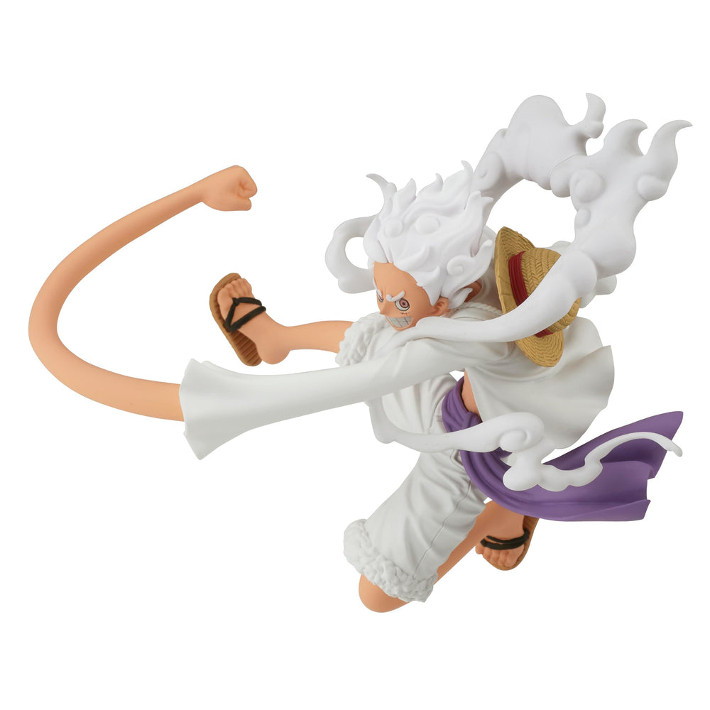 Banpresto One Piece Gear 5 Luffy figure front view for stable display.
