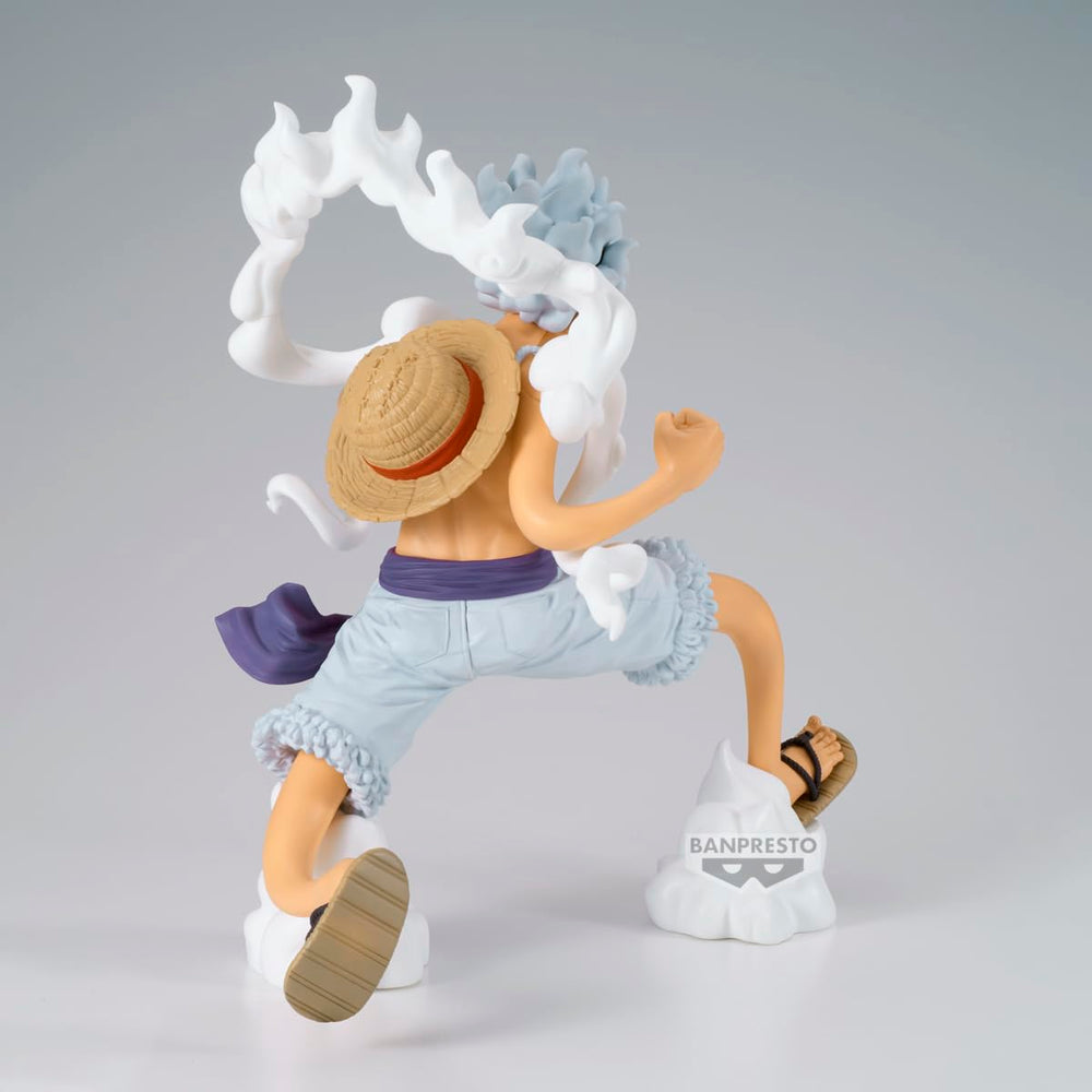 Banpresto One Piece Gear 5 Luffy base-detail—sturdy stand for secure posing.