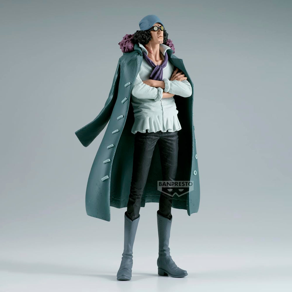 Banpresto Kuzan base and stand for stable showroom presentation.