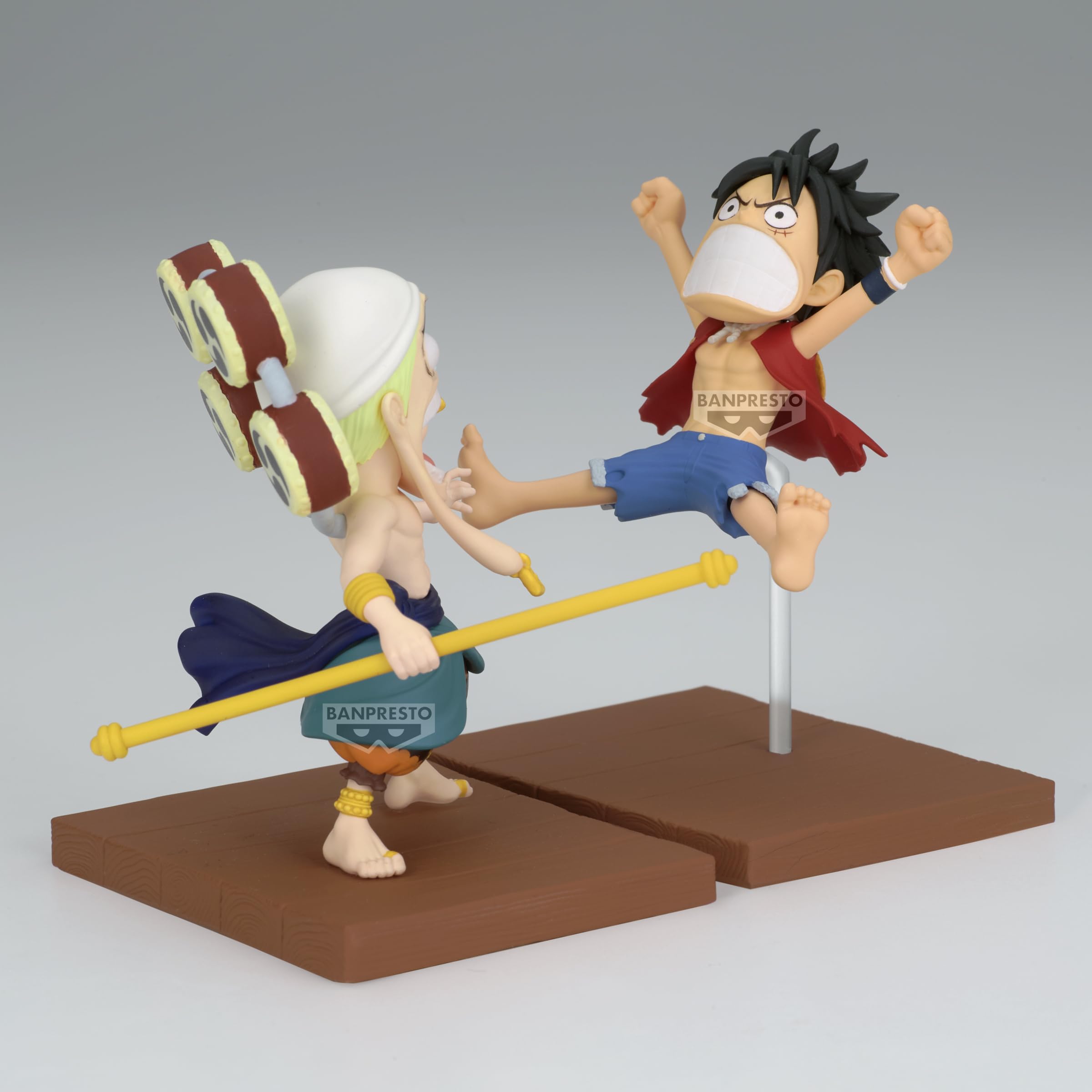Banpresto officially licensed Luffy Enel figure for collectors and display spaces.