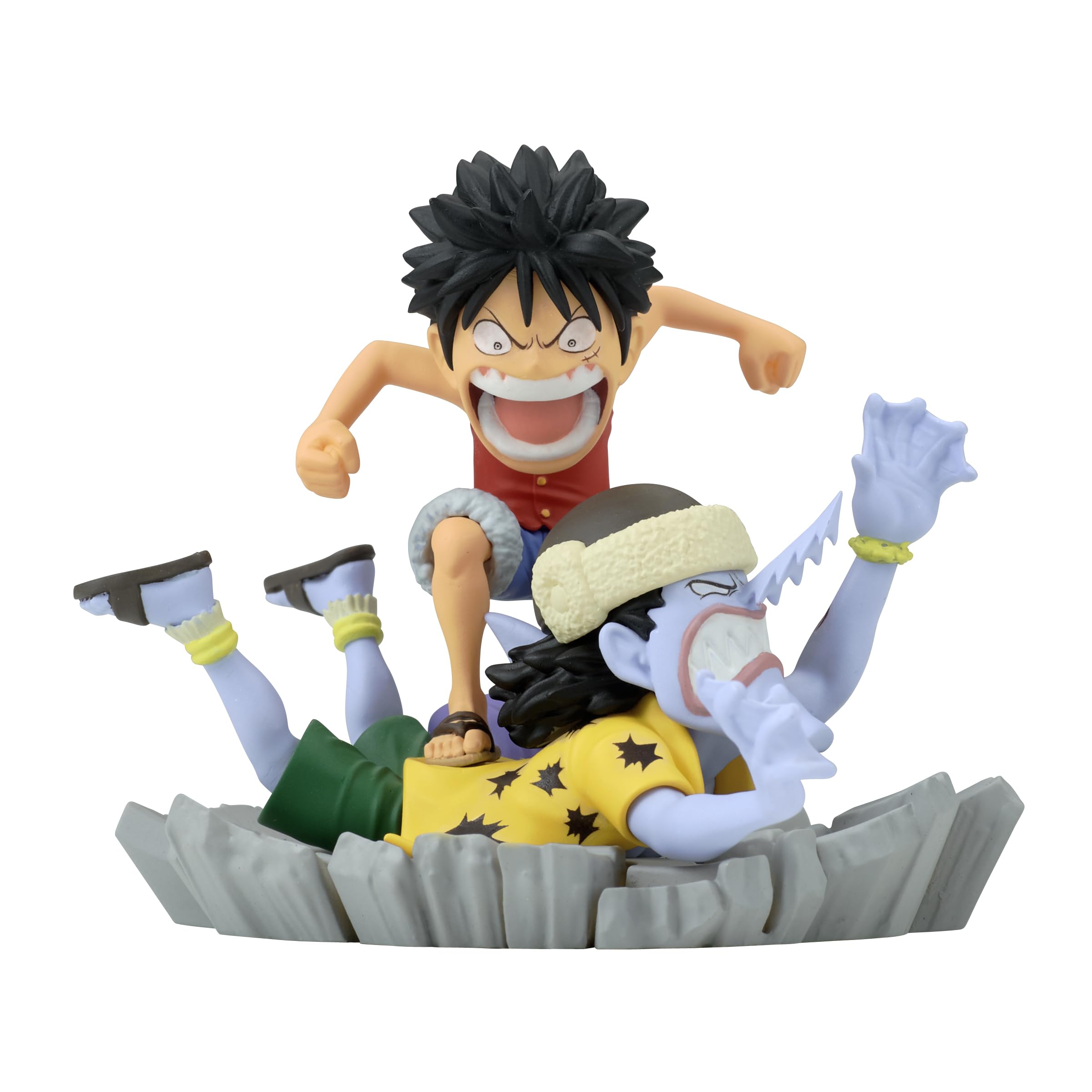 Banpresto One Piece Log Stories Luffy vs Arlong figure for dynamic display