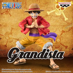 Banpresto One Piece Monkey D. Luffy Grandista figure portrait shot for collectors.