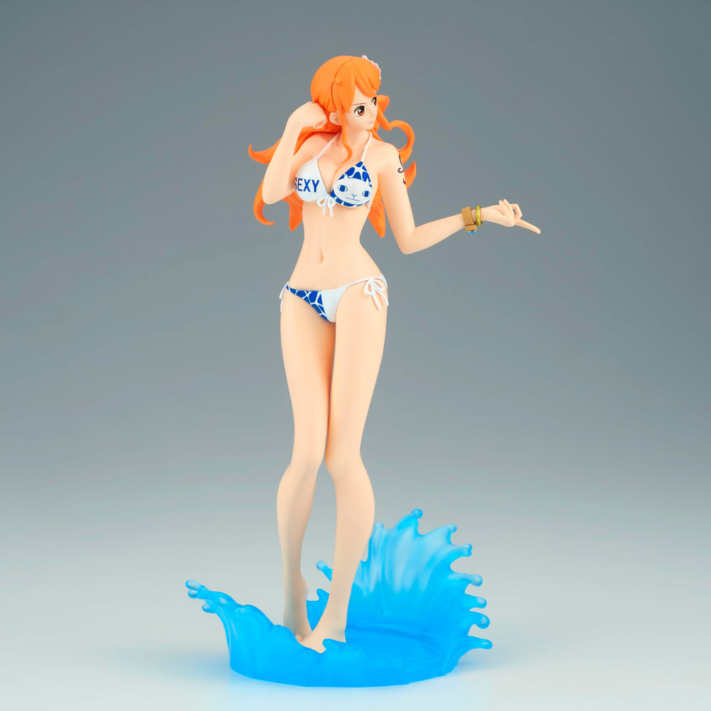Banpresto Nami Splash Style face close-up shows detailed coloring