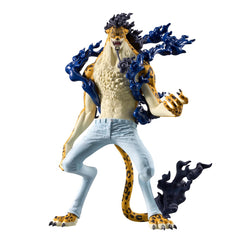 Banpresto One Piece Rob Lucci Awakening Ver. figure in iconic pose, ideal centerpiece for shelf display