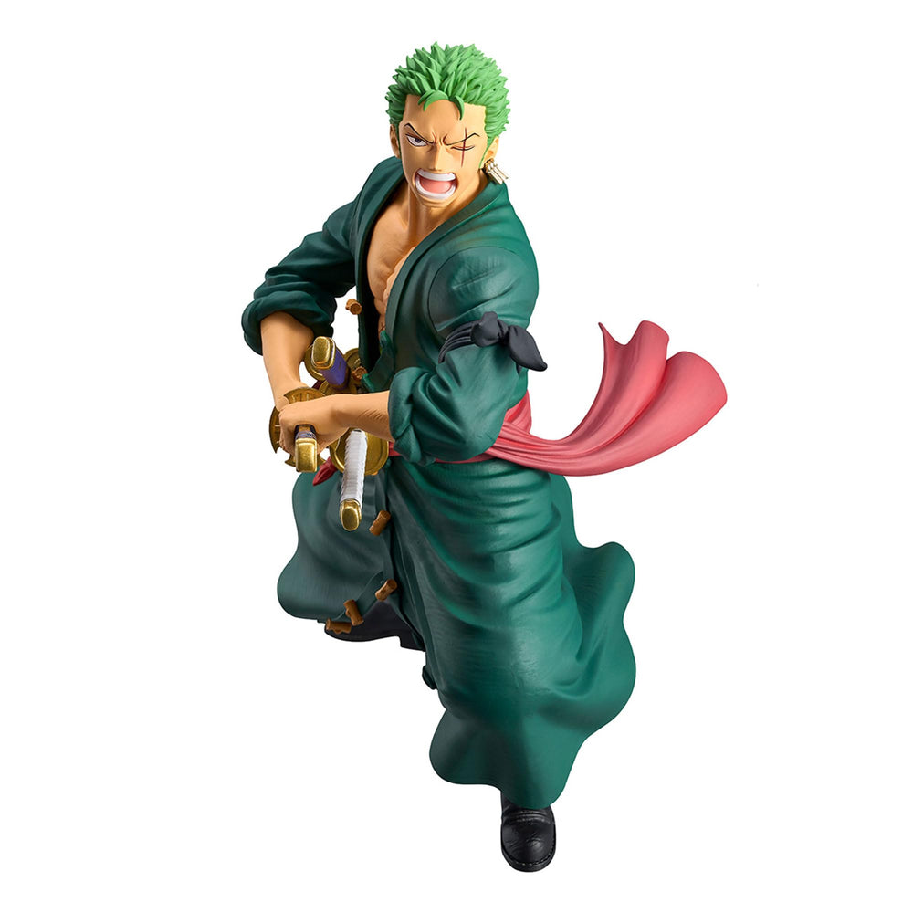 Banpresto One Piece Zoro Grandista figure in iconic pose for display