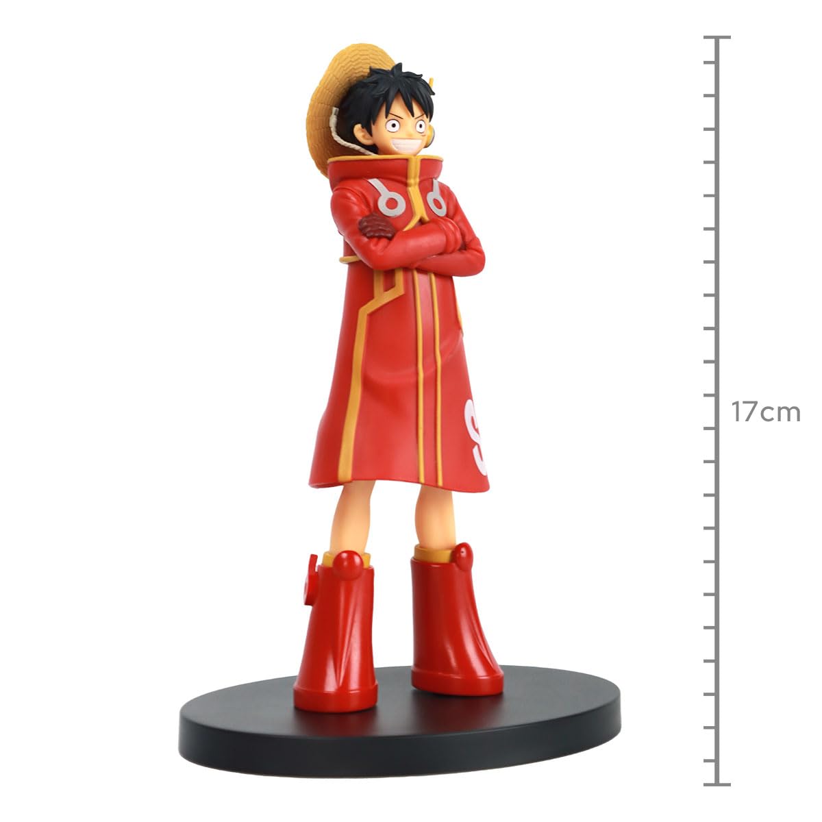 Banpresto One Piece DXF figure on shelf enhances collectibles display