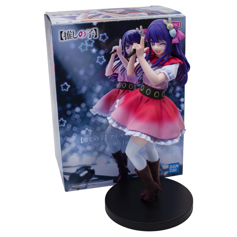 Banpresto Oshi no Ko Ai figure display setup ideal for collectible dioramas.