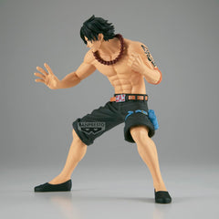 Banpresto Portgas D Ace Battle Record official-box packaging confirms licensing.