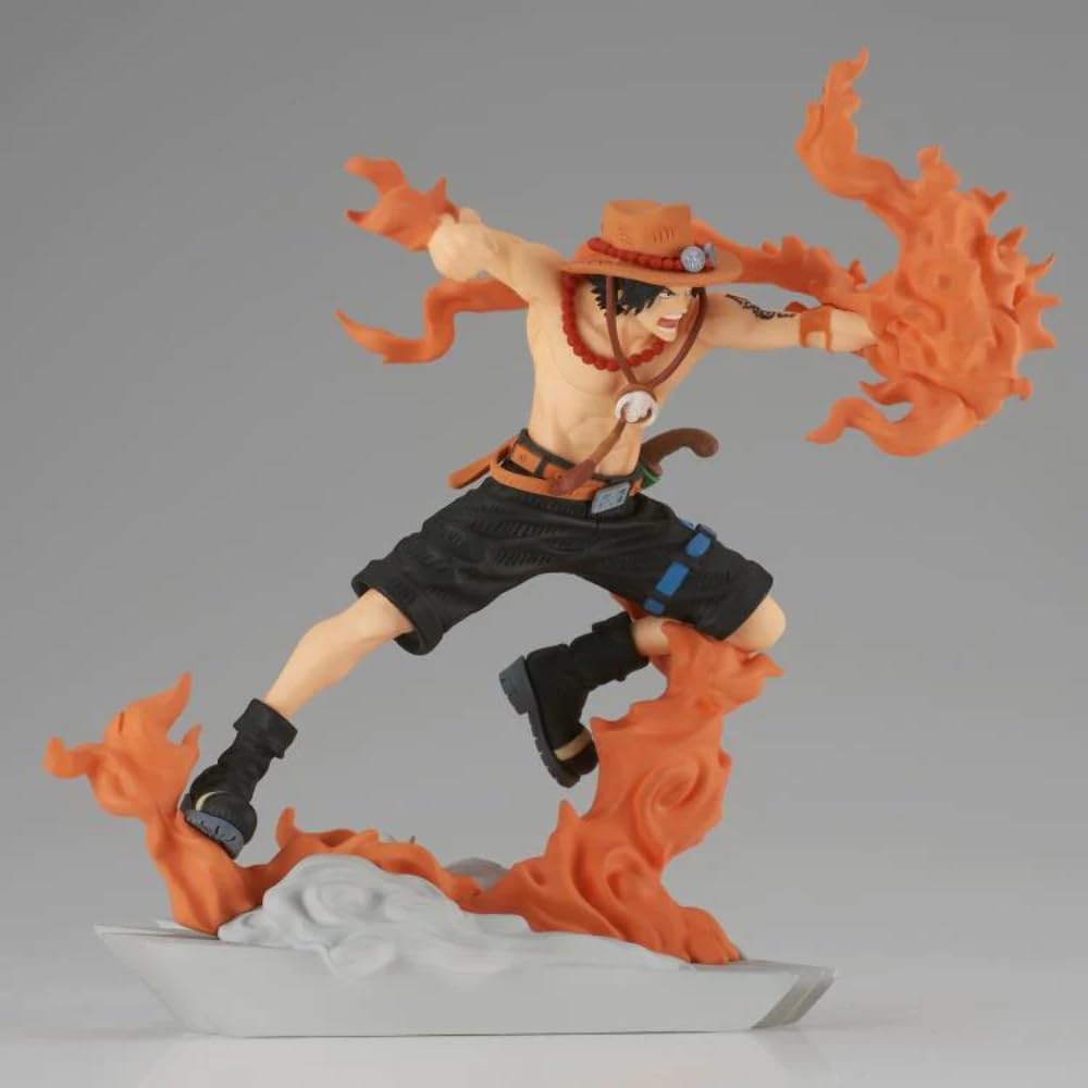 Banpresto Portgas D. Ace figure viewed from dynamic angle