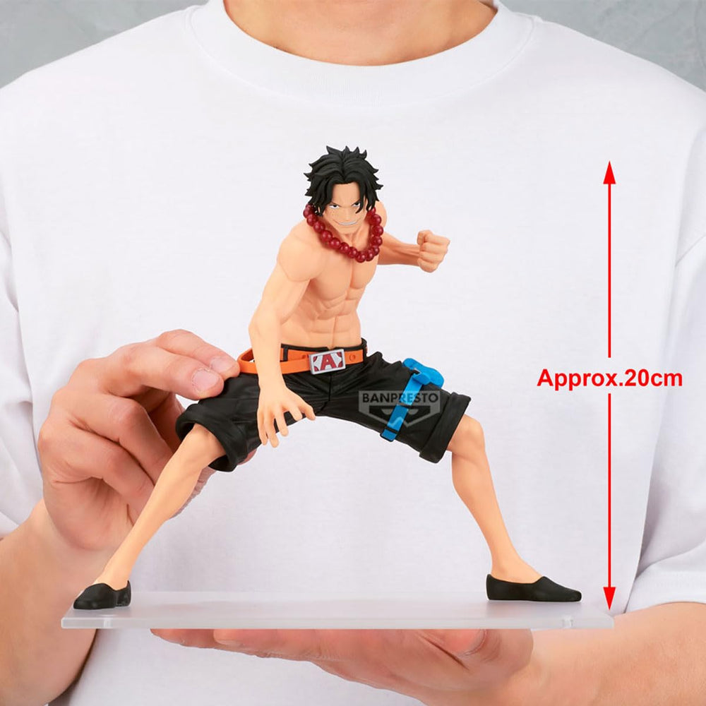 Official licensing label on Ace Grandista box confirms authentic Bandai Namco product.