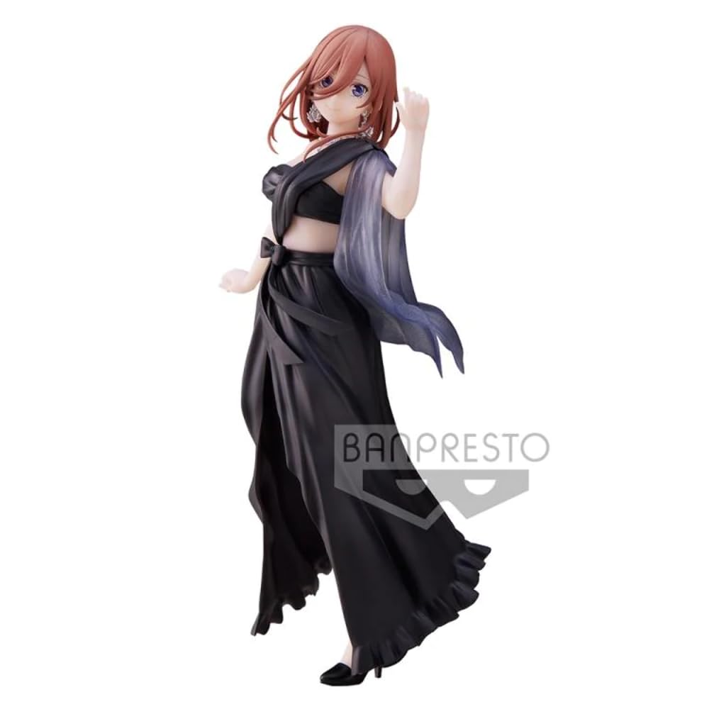 Banpresto Miku Nakano figure in dynamic pose for standout display.