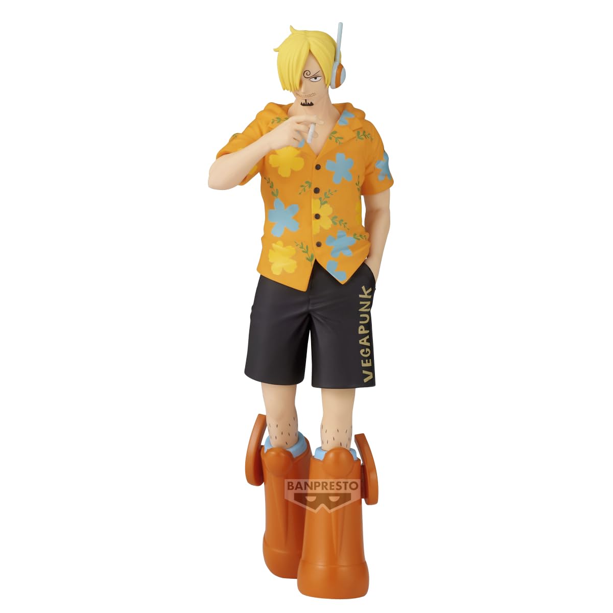 Banpresto Sanji Egghead Shukko figure angled left showing dynamic pose.