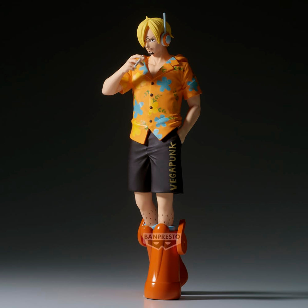 Banpresto Sanji Egghead Shukko figure diorama-ready look.