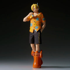 Banpresto Sanji Egghead Shukko figure diorama-ready look.