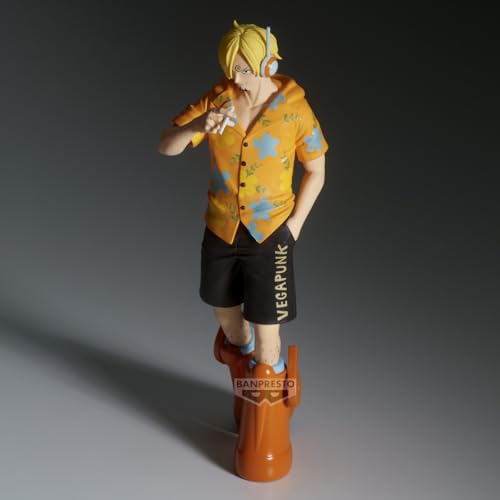 Banpresto Sanji Egghead Shukko figure in dynamic action pose.