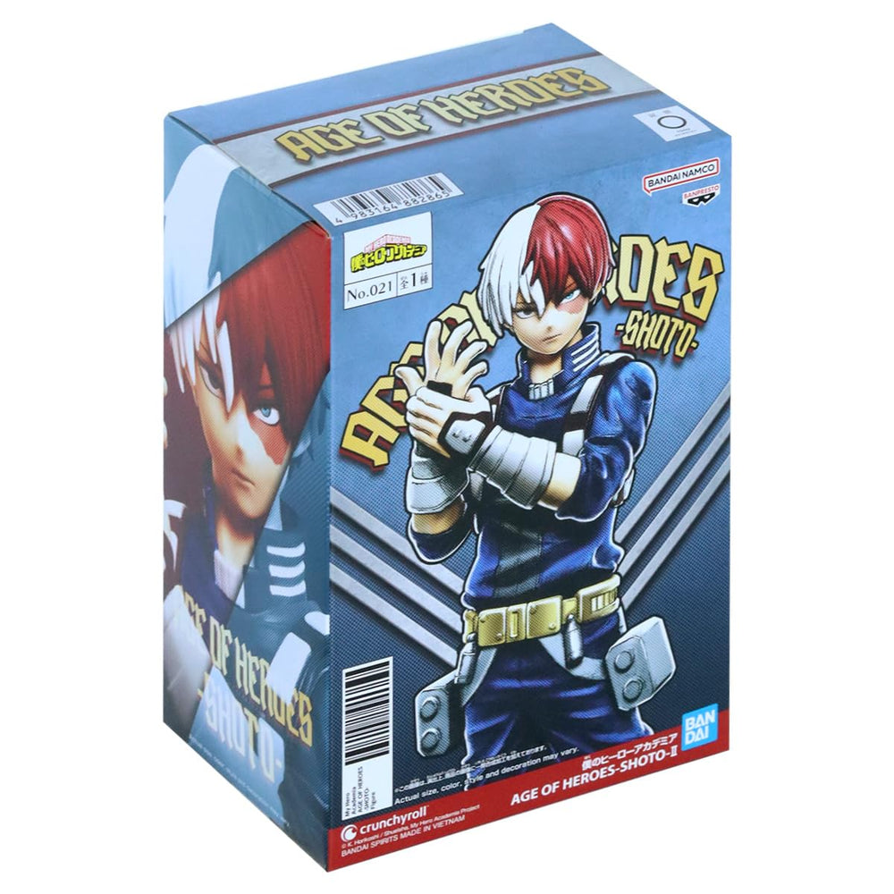 Banpresto Shoto Todoroki II gloss finish enhances presence.