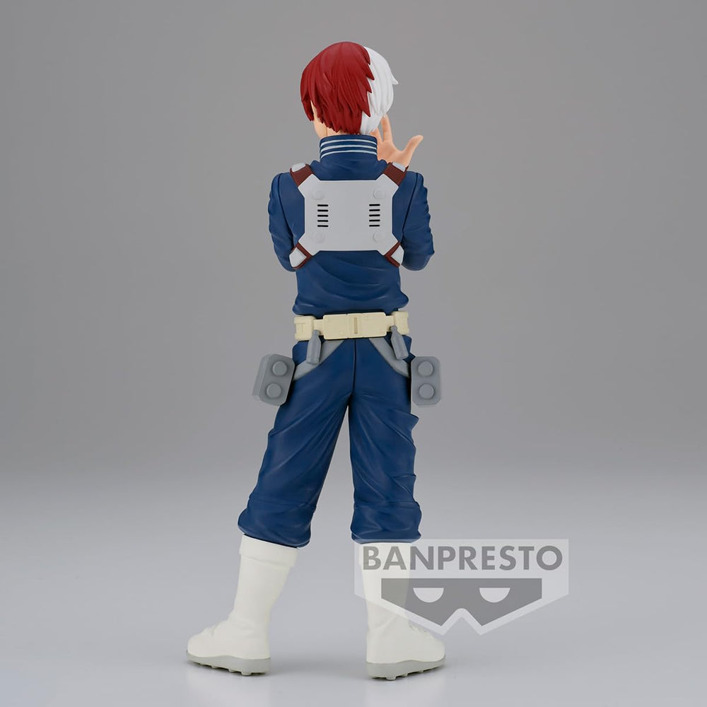 Banpresto Shoto Todoroki II side profile captures dramatic contrast.
