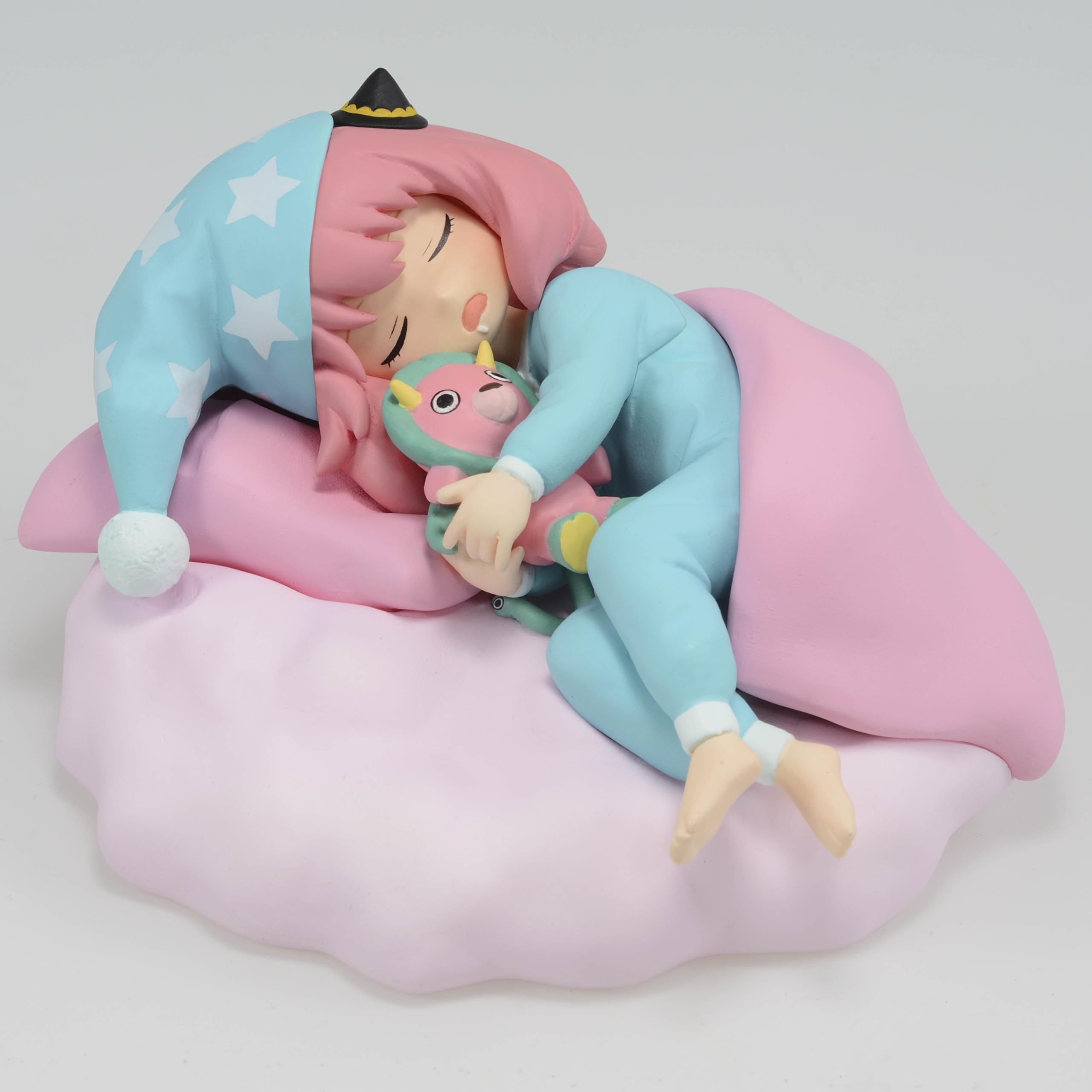 Banpresto Anya Pajamas Ver figure crafted in PVC and ABS for durable display.