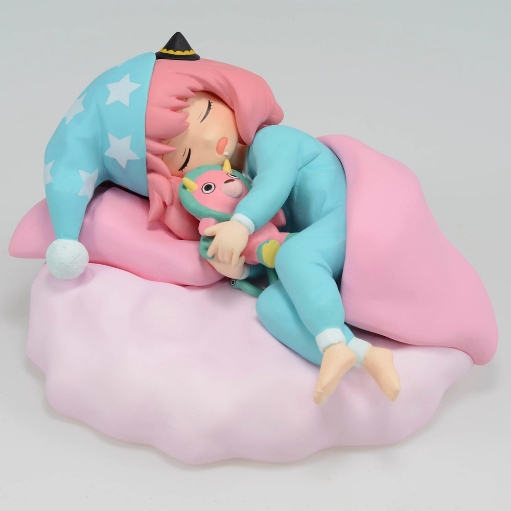 Banpresto Anya Pajamas Ver figure crafted in PVC and ABS for durable display.