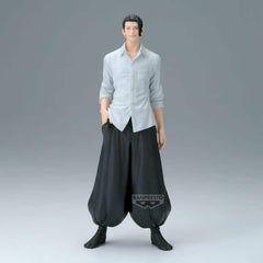 Banpresto Suguru Geto figure showcased with other Banpresto figures for a dynamic collection