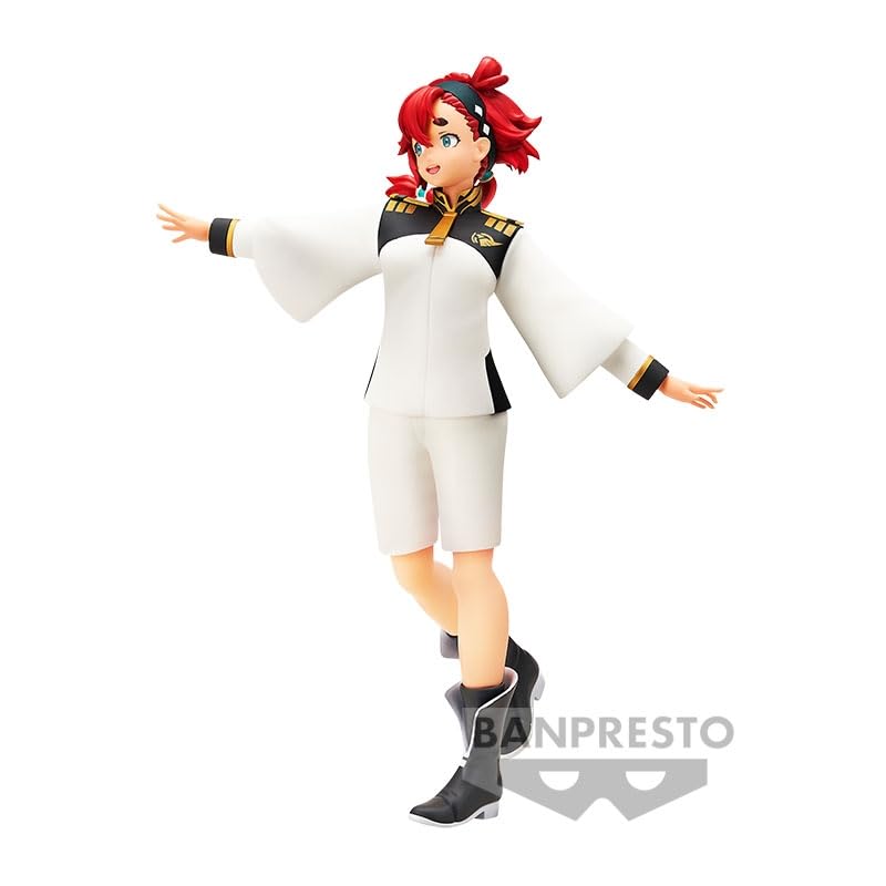 Banpresto Suletta Mercury figure in standing pose for diorama-ready display.