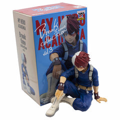 Banpresto Todoroki Shoto Break Time Vol.3 side pose shows dynamic profile for shelf display.
