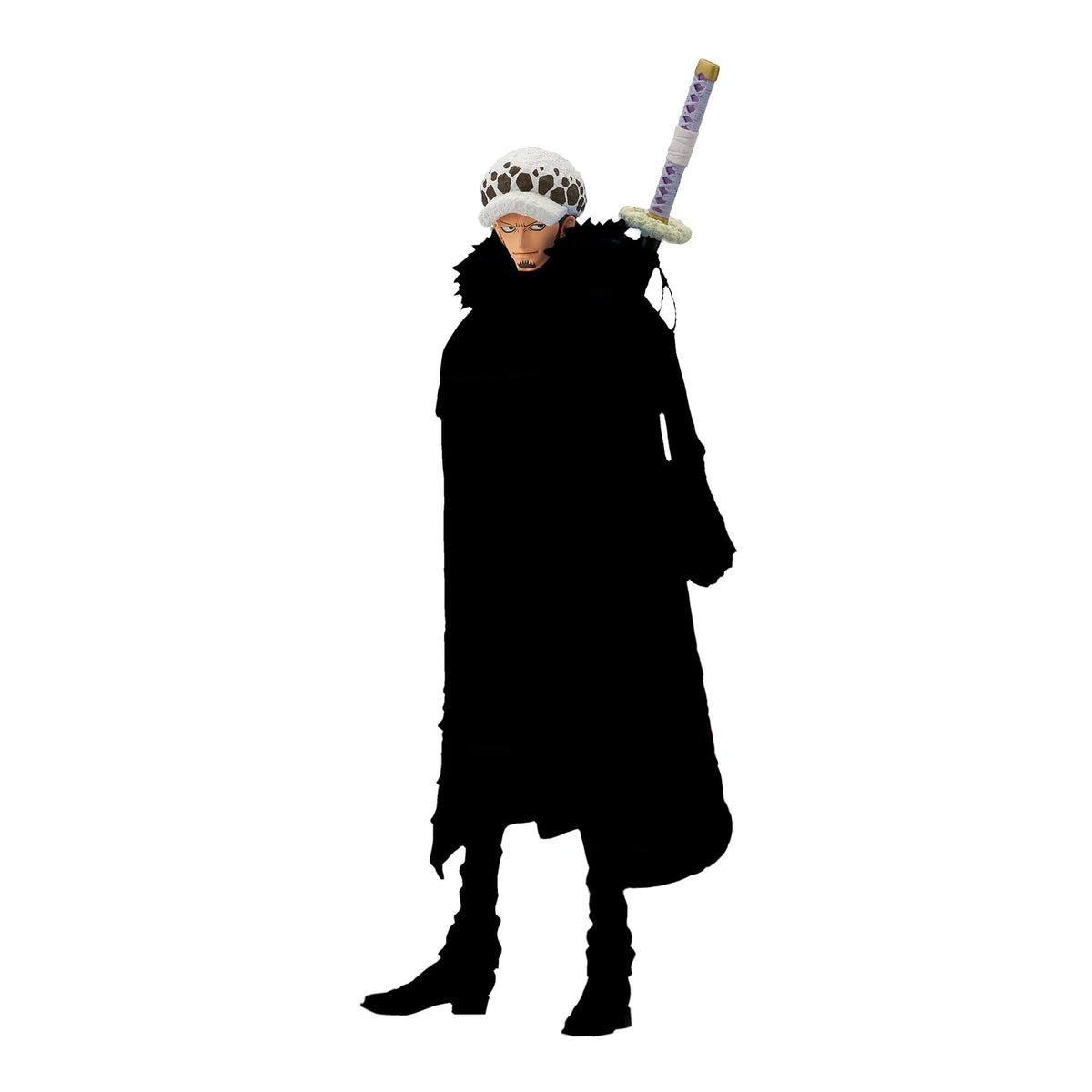 Banpresto Trafalgar Law II figure in iconic pose for a striking display piece