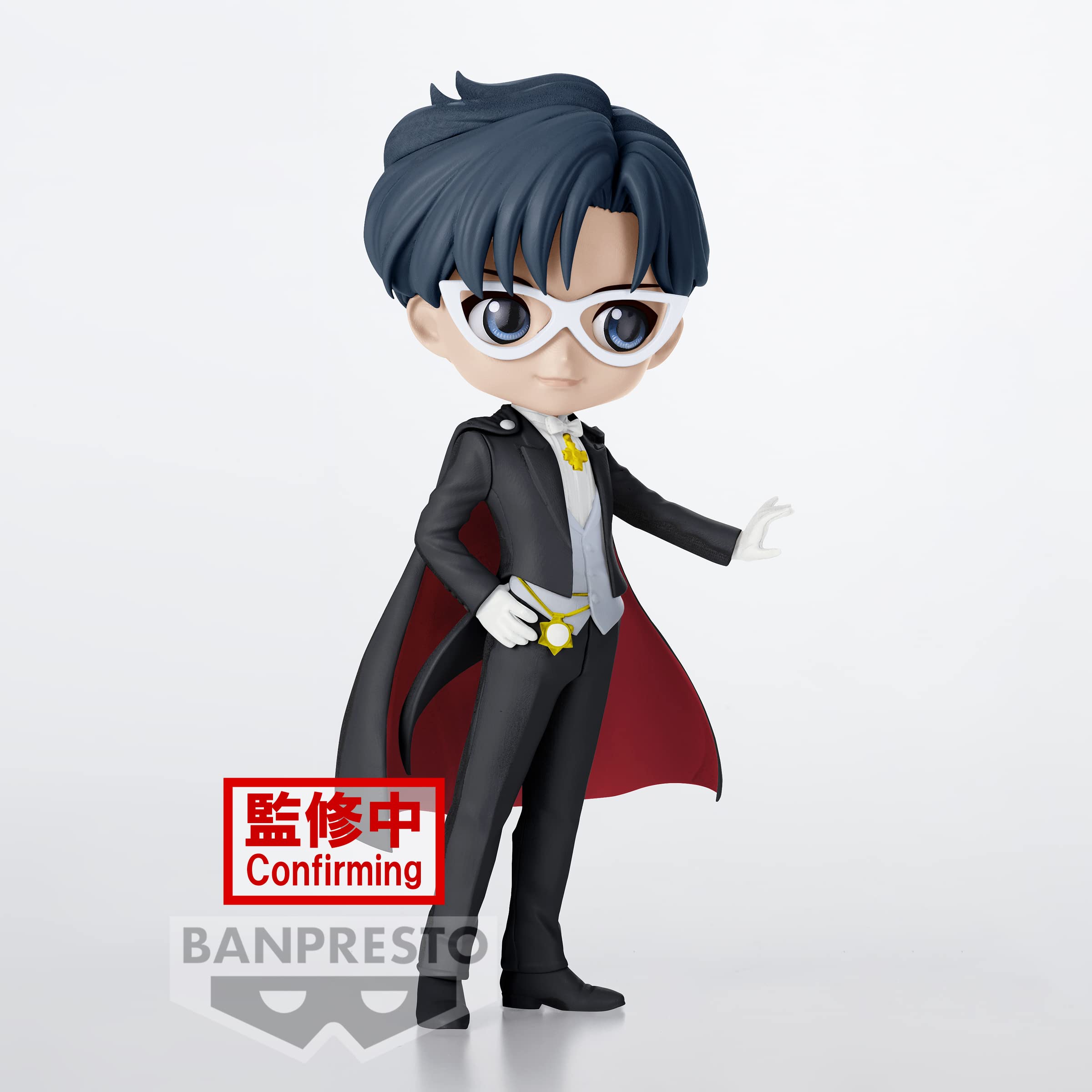 Banpresto Tuxedo Mask Ver. A figure, dynamic pose, enhances shelf display with iconic stance.