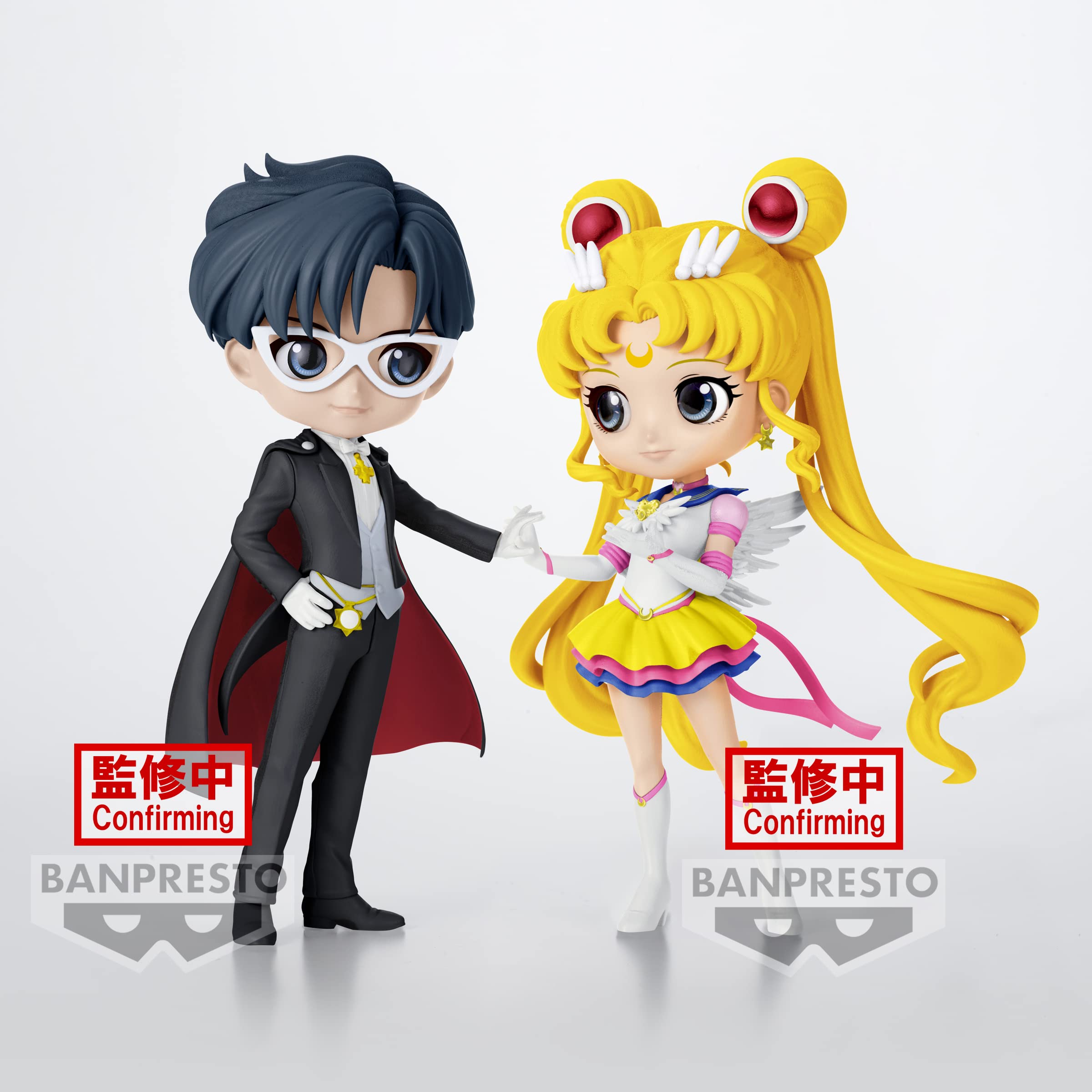 Banpresto Tuxedo Mask Ver. A figure, detailed eyes, captures doll-like charm for fans.