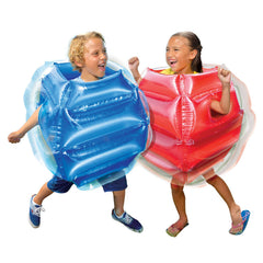 Close-up of inflatable surface ready for energetic indoor or outdoor fun.