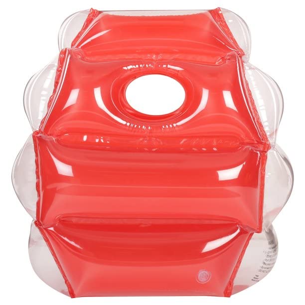 Two bumper setup emphasizes belly-to-belly fun and safe cushioning.