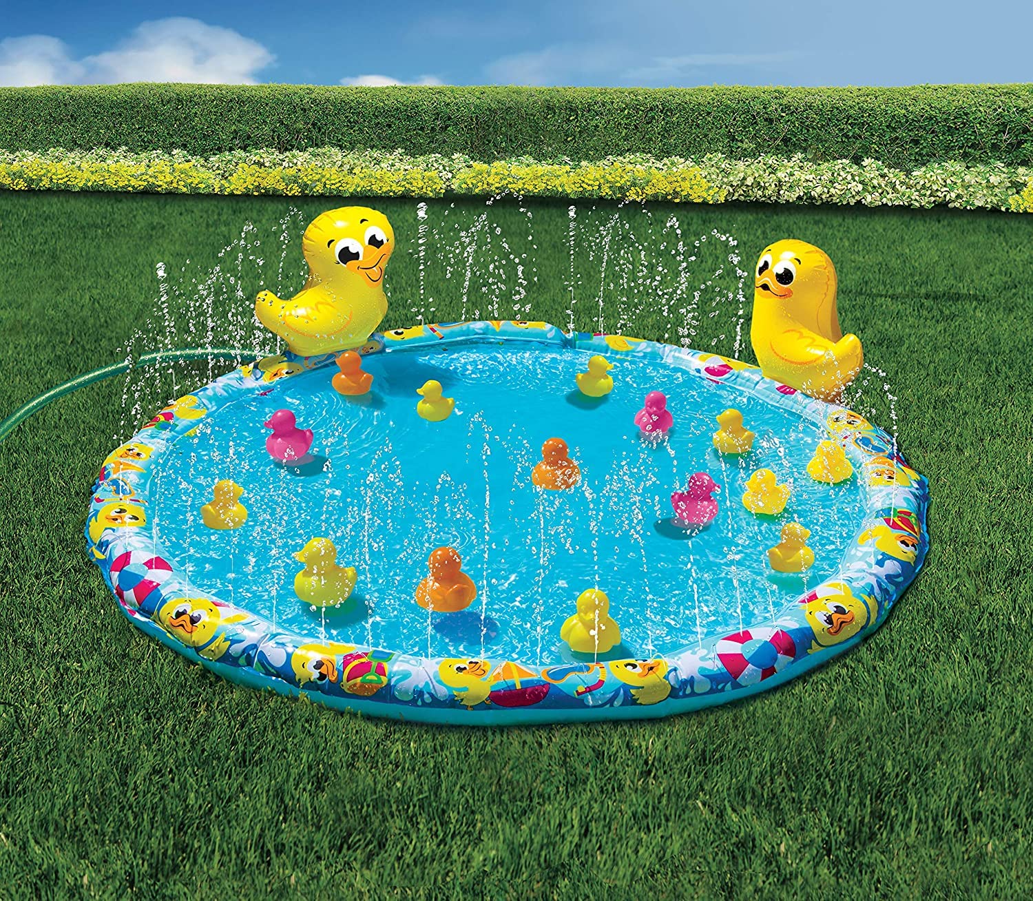 BANZAI Duck Splash duck pals bob and friends encourage cooperative fun.