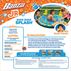 BANZAI Duck Splash kids enjoying water play on a shallow splash mat.