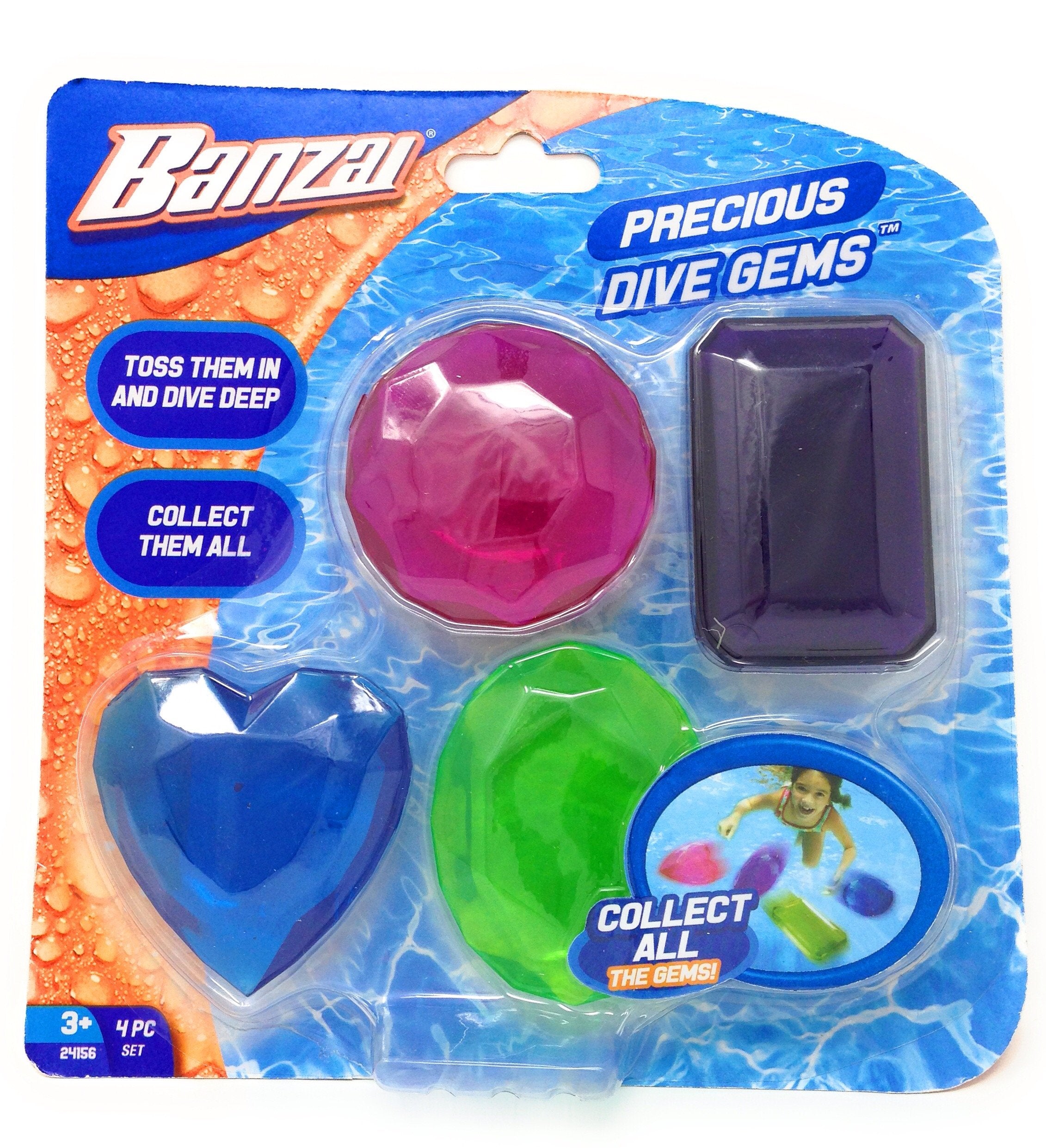 BANZAI Precious Dive Gems circle – vibrant pool gem for kids' diving and retrieval fun.