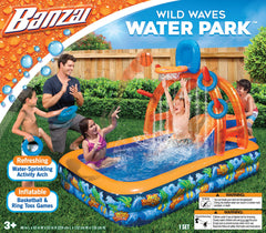 BANZAI Wild Waves pool area doubles as a refreshing splash zone.