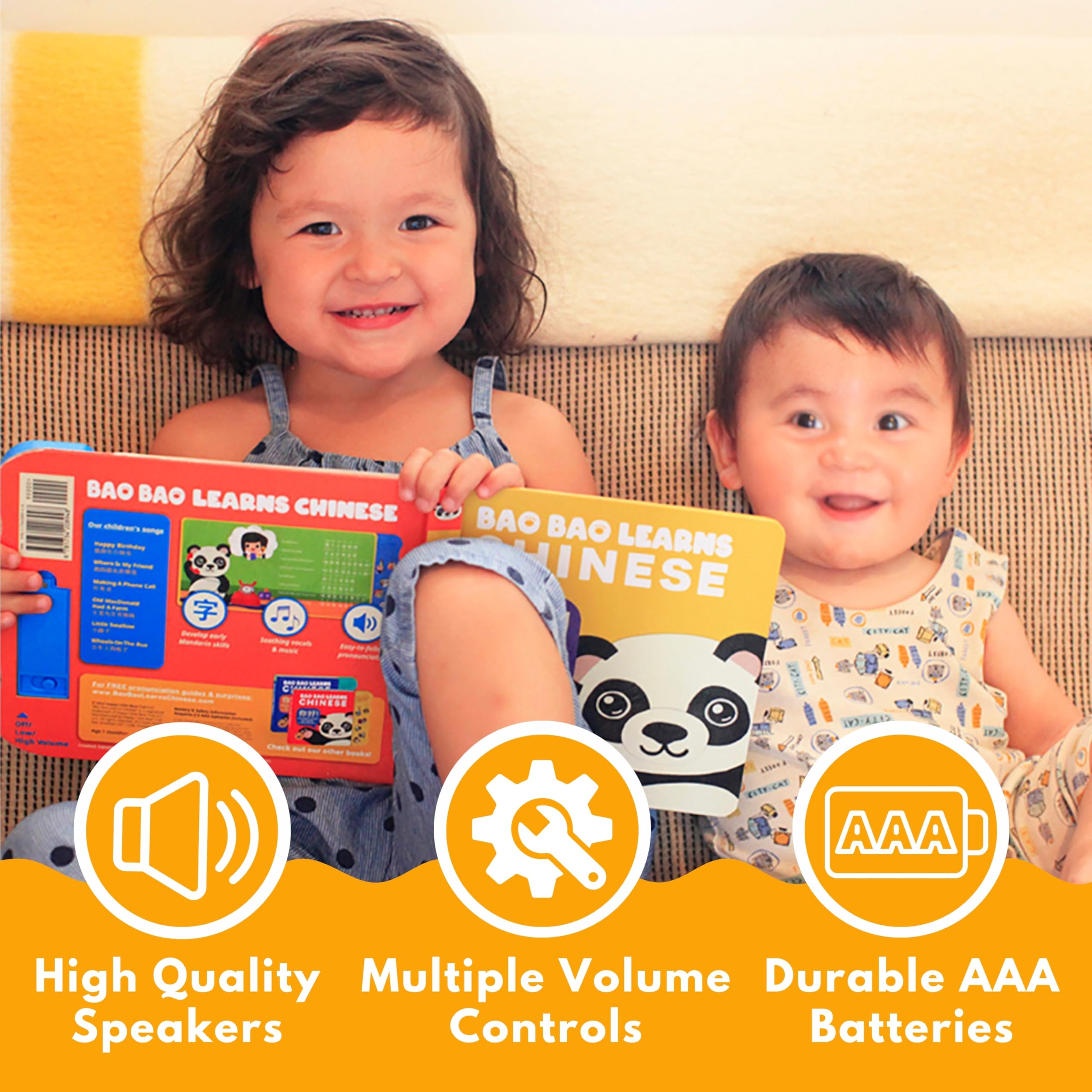 Bao Bao Learns Chinese Vol. 3 durable board pages—built for little hands.