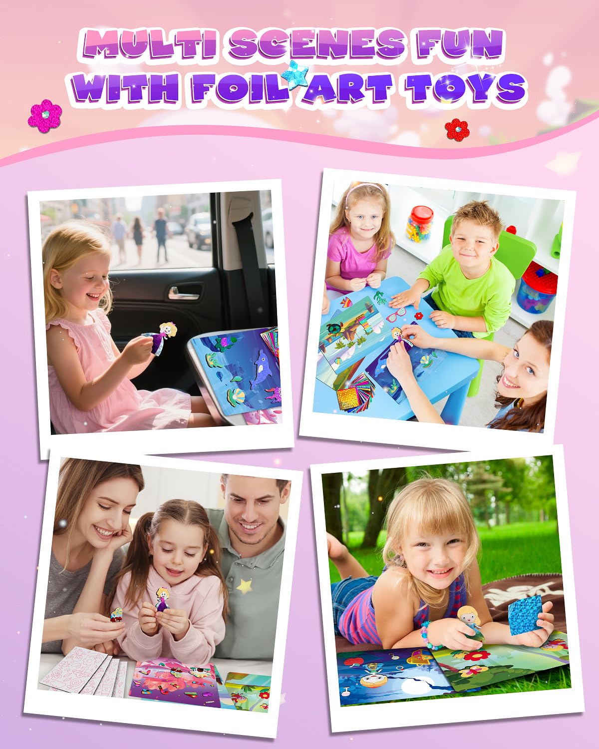 Baobrava Castle canvas with polished foil effects for sparkling crafts.