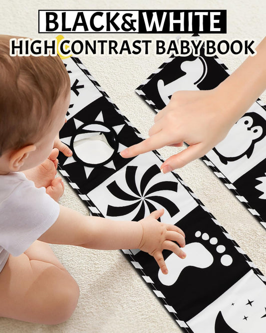 Baobrava high-contrast patterns support newborn visual tracking during play.