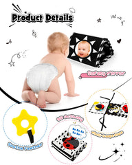 Baobrava high-contrast patterns attract infant attention during play.