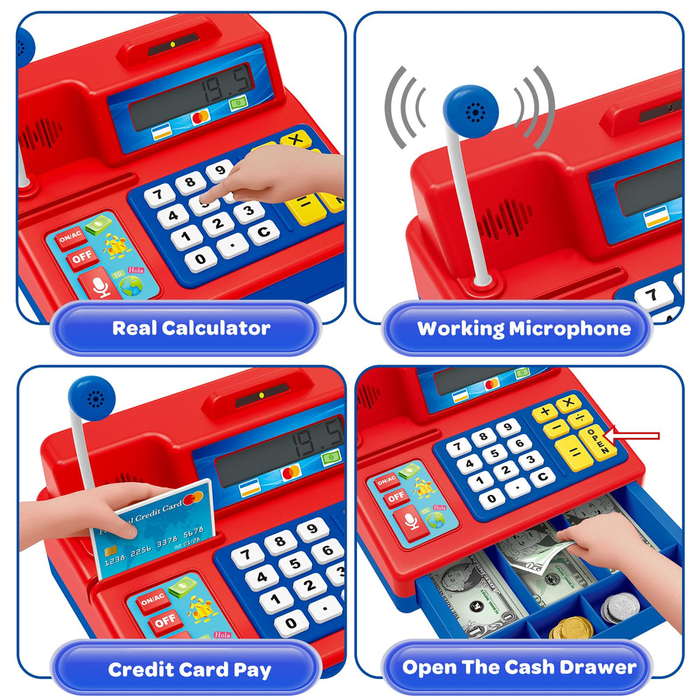 BAODLON pretend credit card swipe for imaginary payments and learning.