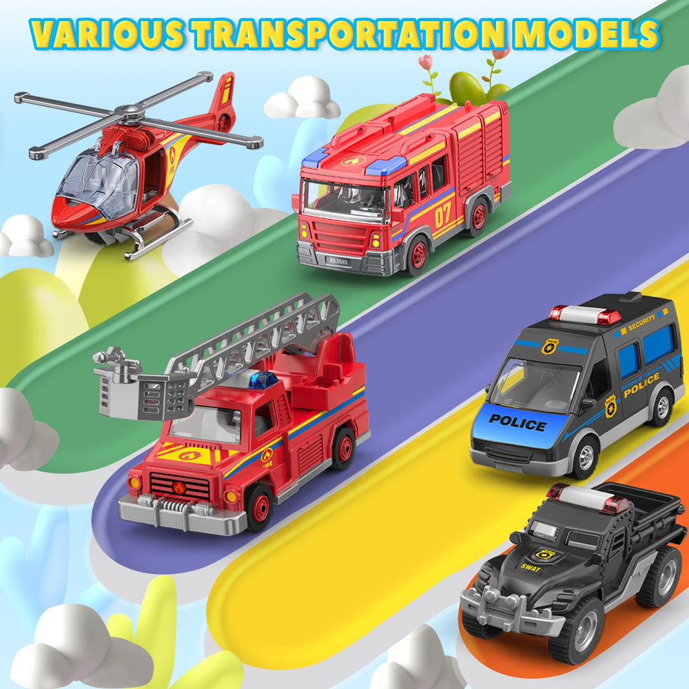 BAODLON fire trucks bring dramatic emergency scenes to life for kids.