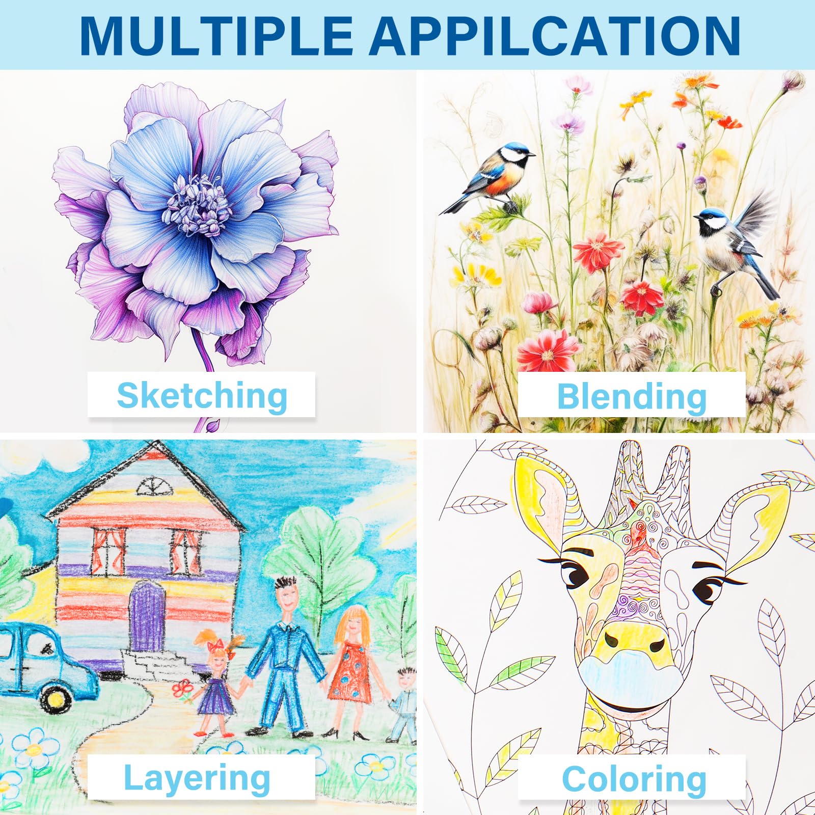 BAODLON pencils ideal for kids' doodling and holiday decorations